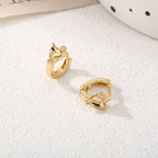 Ladies hoops in unique, sculptural design