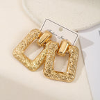 Ladies Hanging Earrings in Modern Rectangular Design