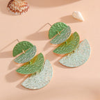Women's Hanging Earrings in Elegant, Layered Design