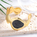 Ladies Open Bangle with Artistic, Curved Design