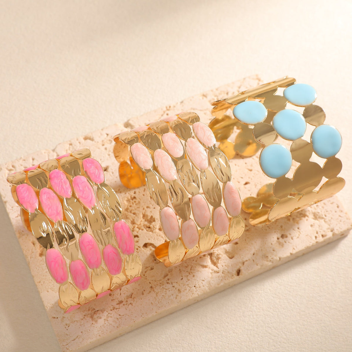 Ladies bracelet with intricate floral design