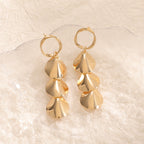 Women Hanging Earrings with Elegant Shell Design