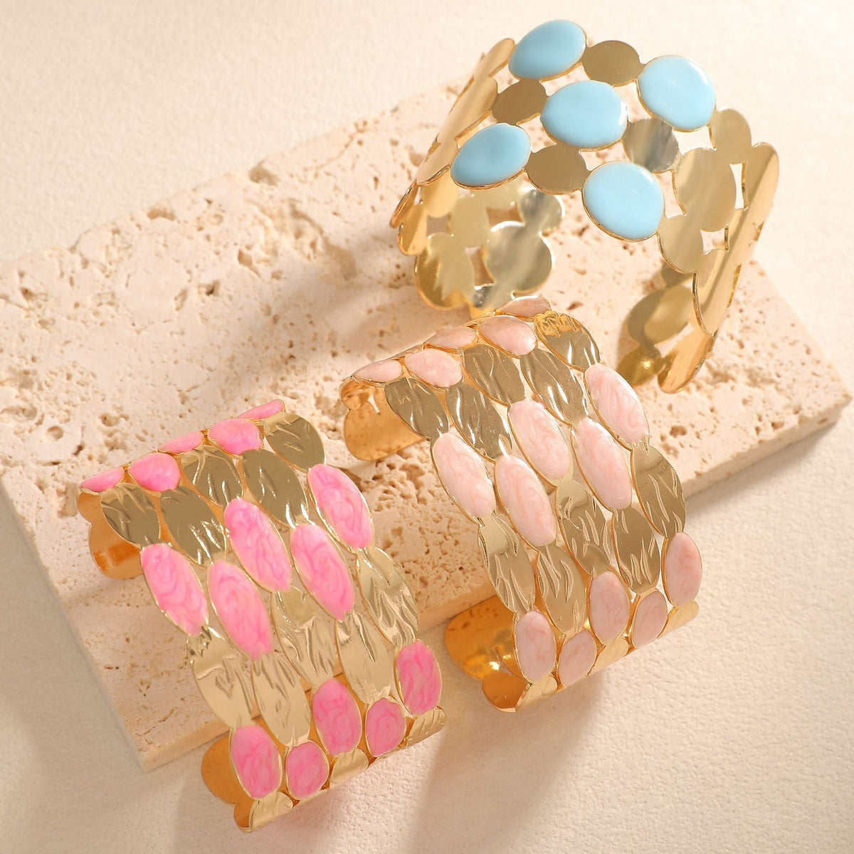 Ladies bracelet with intricate floral design