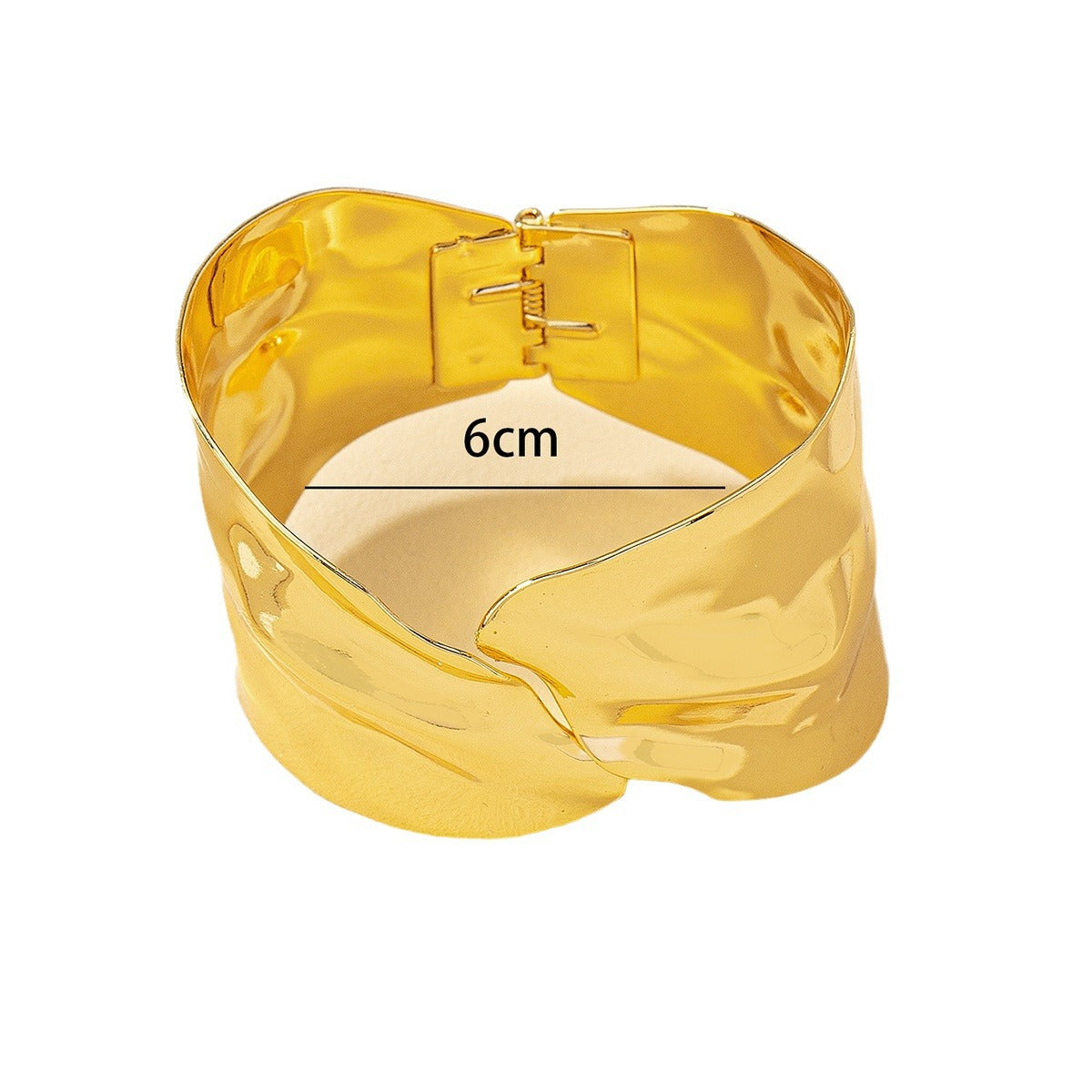 Women's Open Bangle in Stylish, Curved Design
