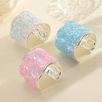 Women's Glittering Ring made of high-quality Epoxy Resin