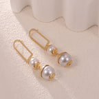 Ladies earrings with elegant pearl design