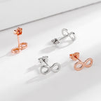 Ladies earrings in infinity design made of high-quality material
