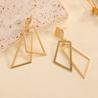 Women's Hanging Earrings in Modern Geometric Design