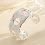 Women Open Bangle with Modern, Transparent Design