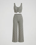 Women's Two-Piece Set Knit Crop
