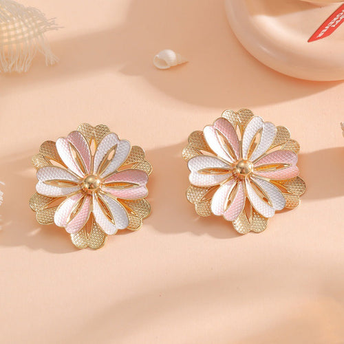Ladies Hair Clips with Artistic Flower Design