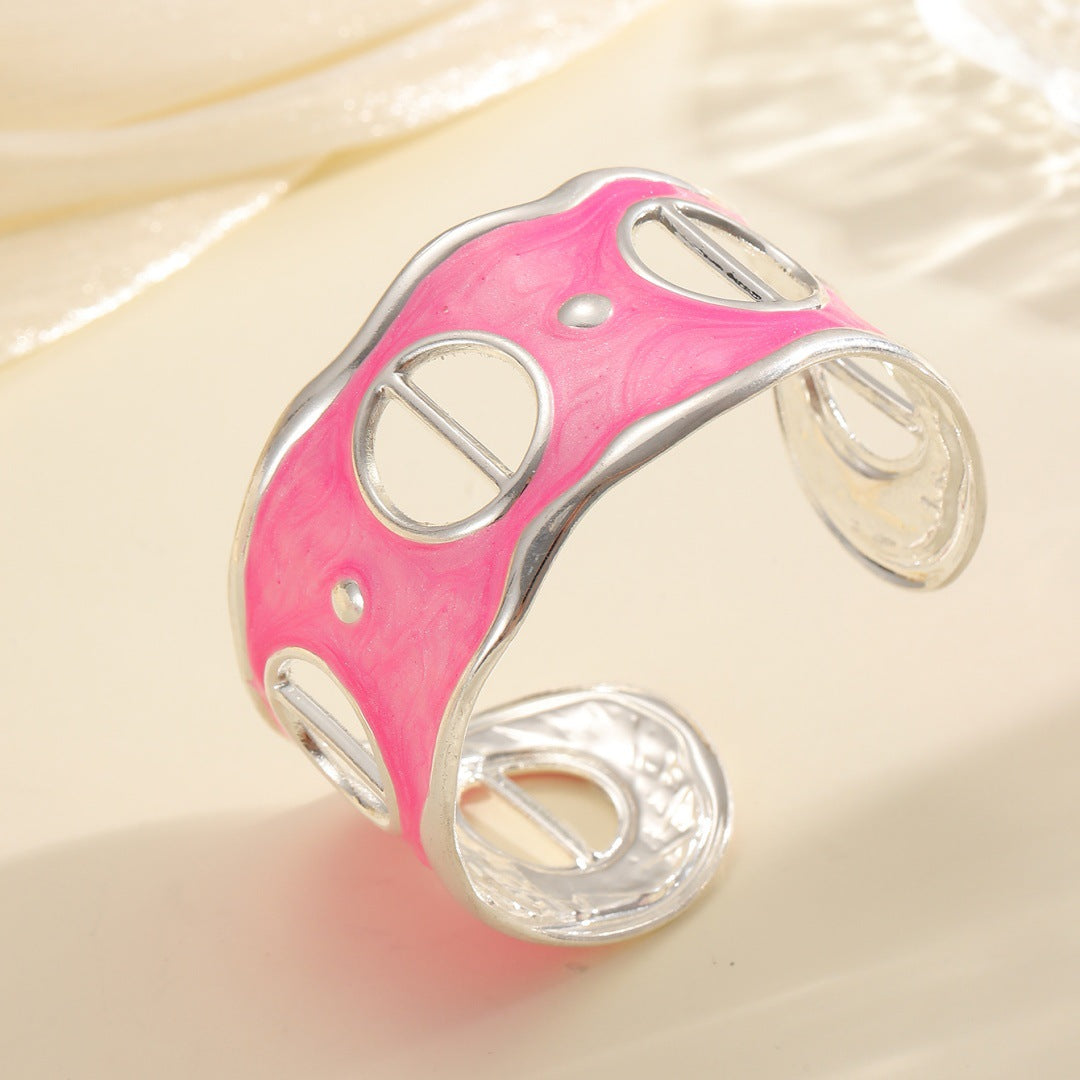 Women Open Bangle with Modern, Transparent Design