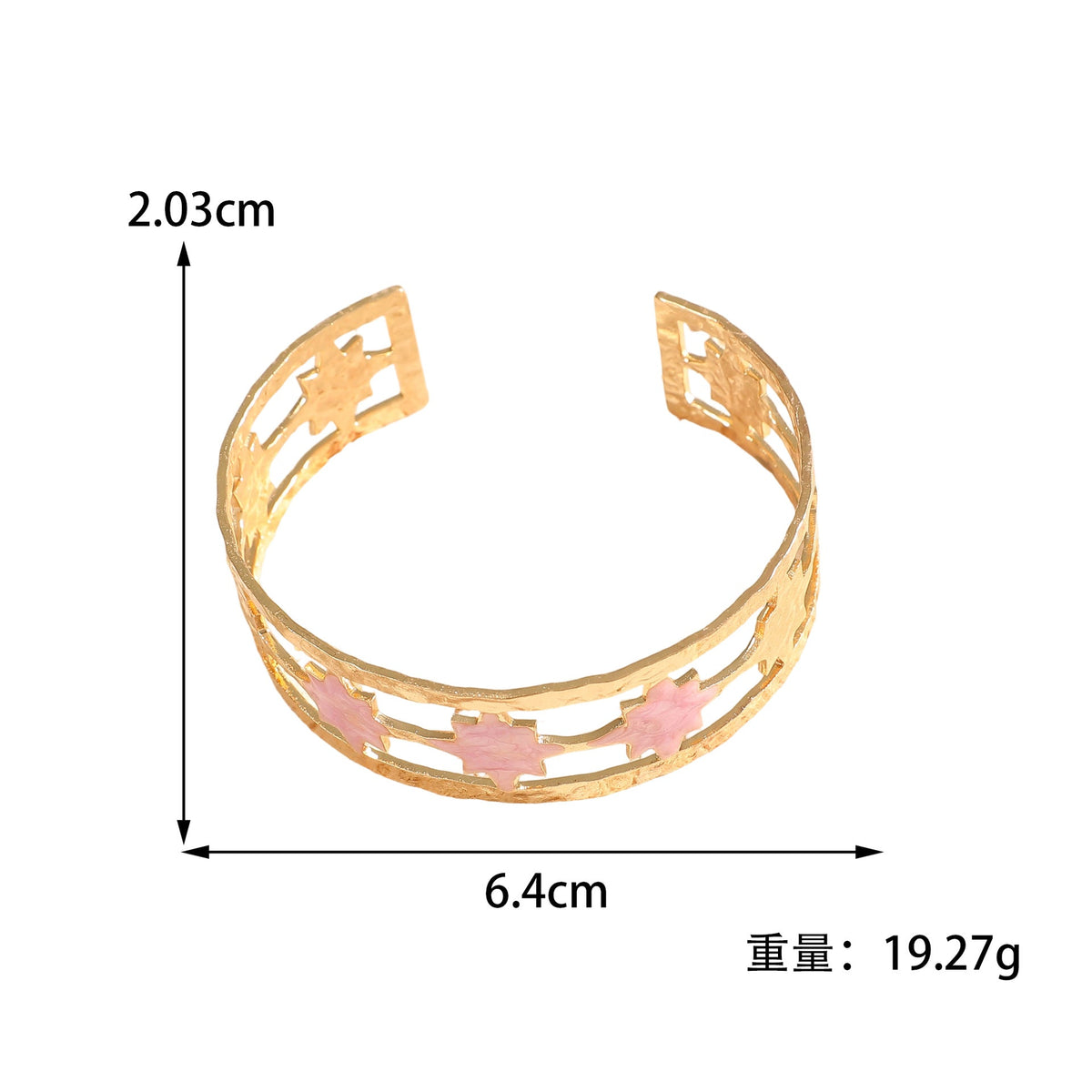 Women's Open Bangle with Elegant Leaf Design