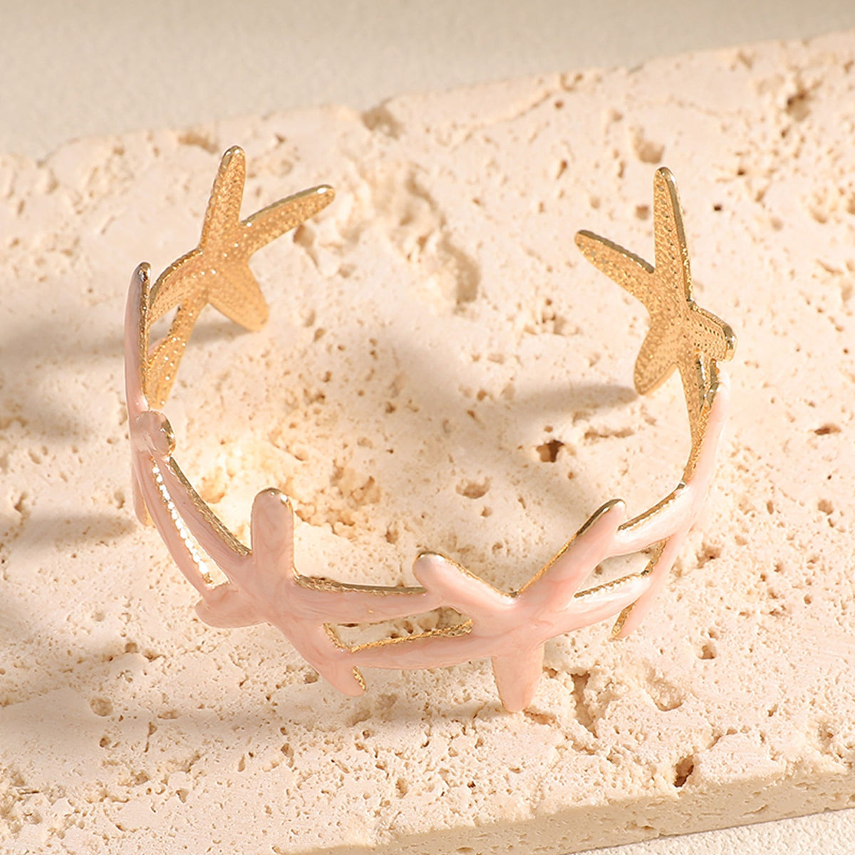Ladies bracelet with intricate starfish design