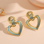 Women’s earrings in modern heart design