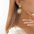 Women's Hanging Earrings in Modern Radiant Design