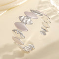Women Open Bangle with Unique Textured Design