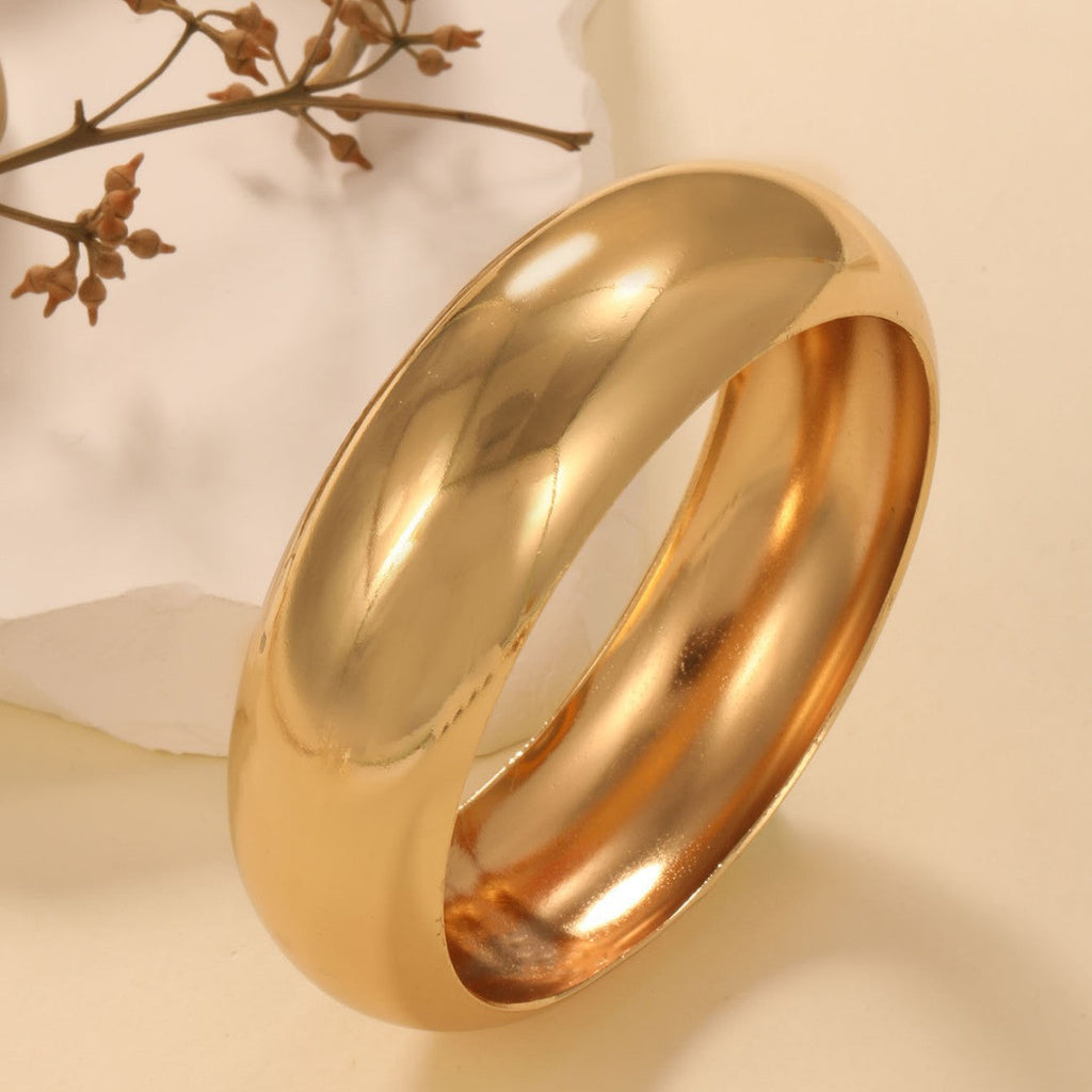 Women's Wide Gold Bracelet
