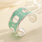 Women Open Bangle with Modern, Transparent Design