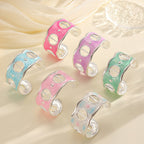 Women Open Bangle with Modern, Transparent Design