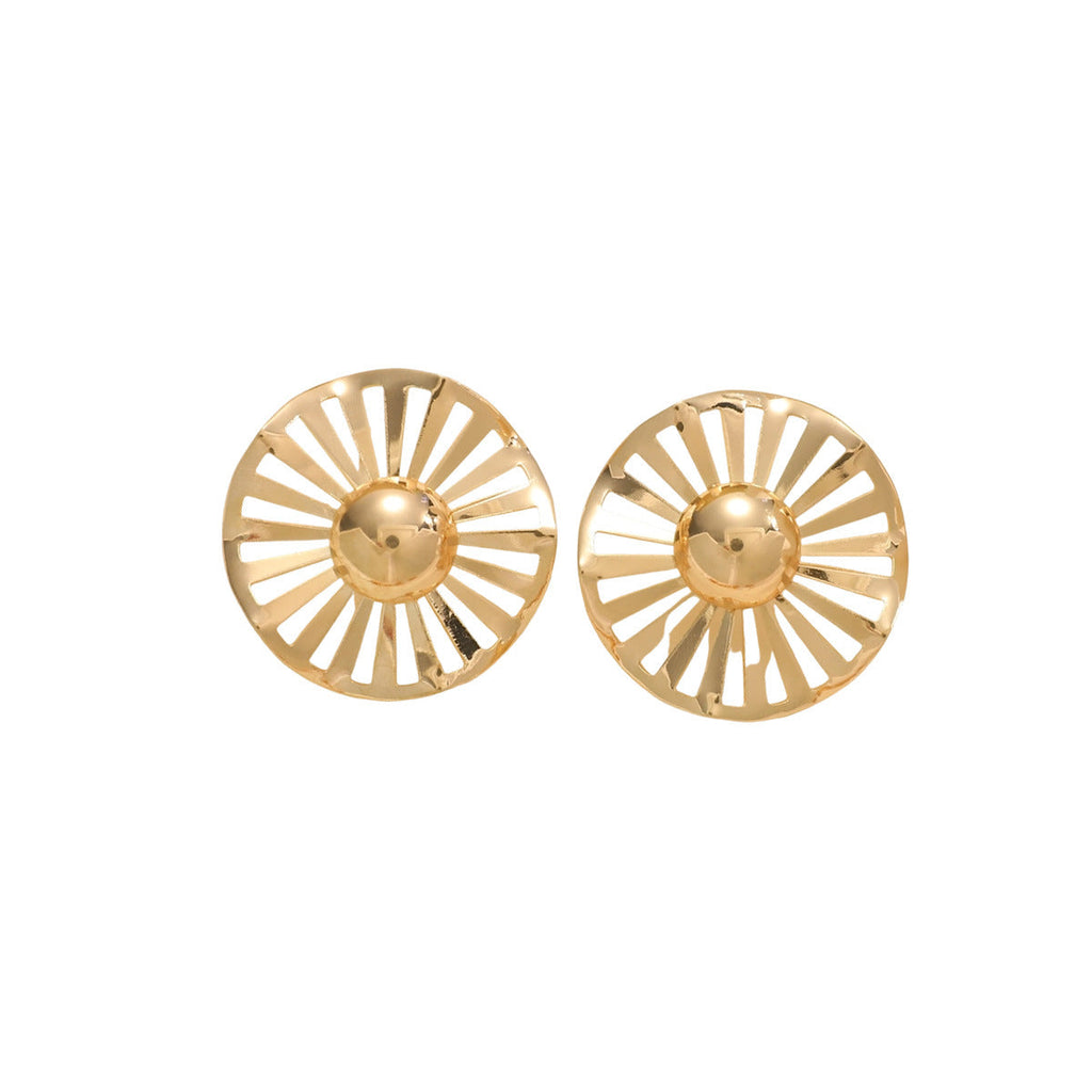Ladies fashionable statement earrings with luxurious, geometric design
