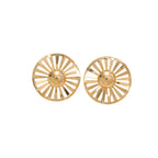 Ladies fashionable statement earrings with luxurious, geometric design