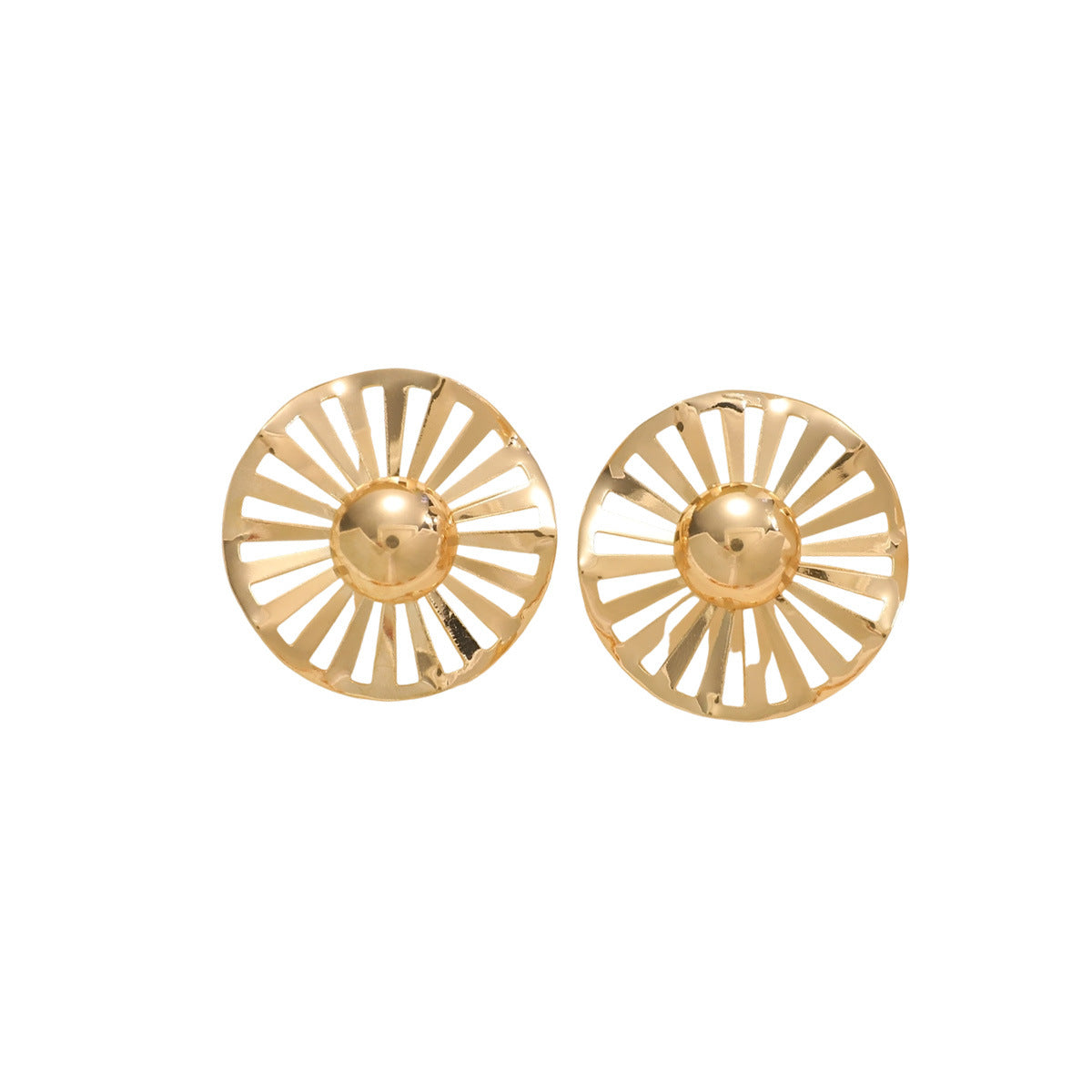 Ladies fashionable statement earrings with luxurious, geometric design