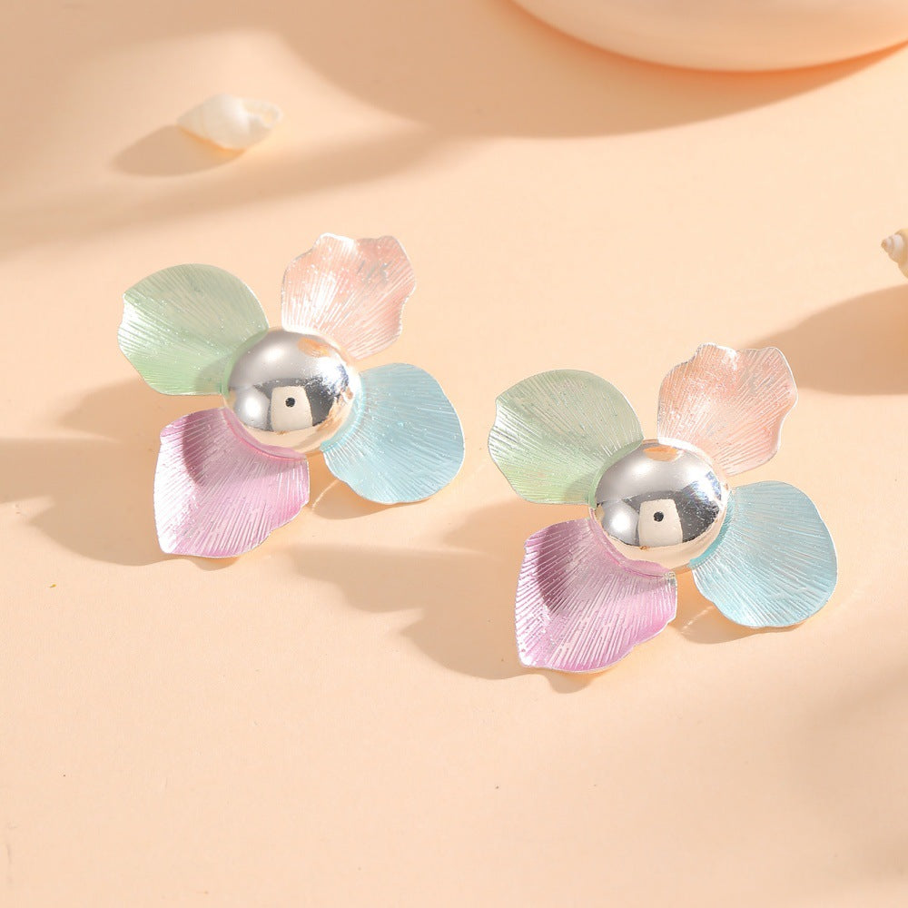Women's hair clips in playful flower design
