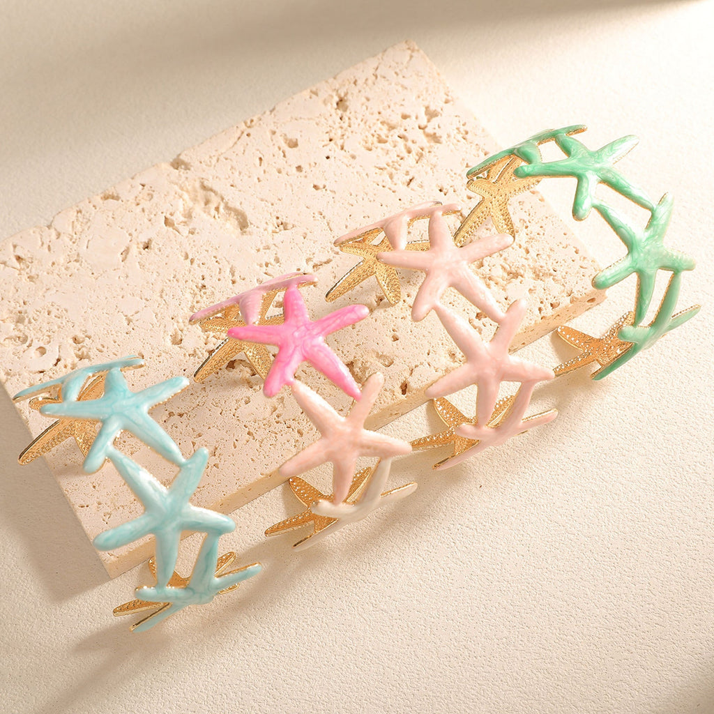 Ladies bracelet with intricate starfish design