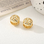 Women's Ear Clips with Elegant Pattern