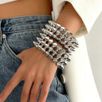 Women's bracelet with spikes