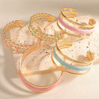 Women Open Bangle with Artistic Relief Design