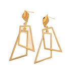 Women's Hanging Earrings in Modern Geometric Design