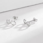 Ladies earrings in infinity design made of high-quality material