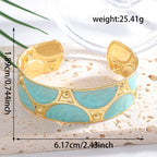 Women's cuff bracelet with artistic design