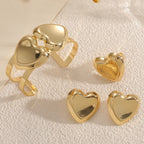 Women's Open Bangle with Elegant Heart Shape