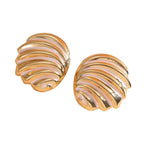 Women's ear clips in maritime shell design