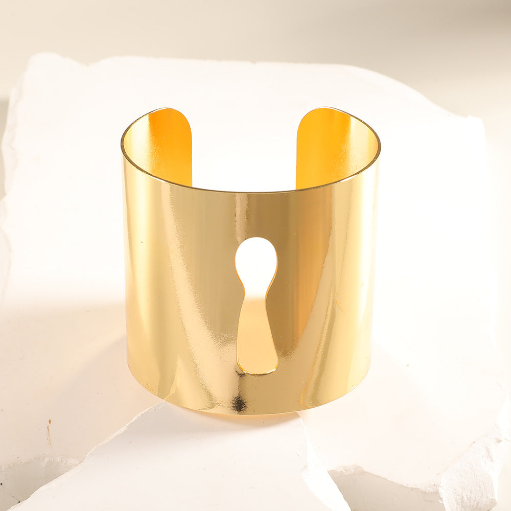 Women Open Bangle with Artistic Relief Design