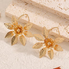 Women's hair clips in luxurious leaf design
