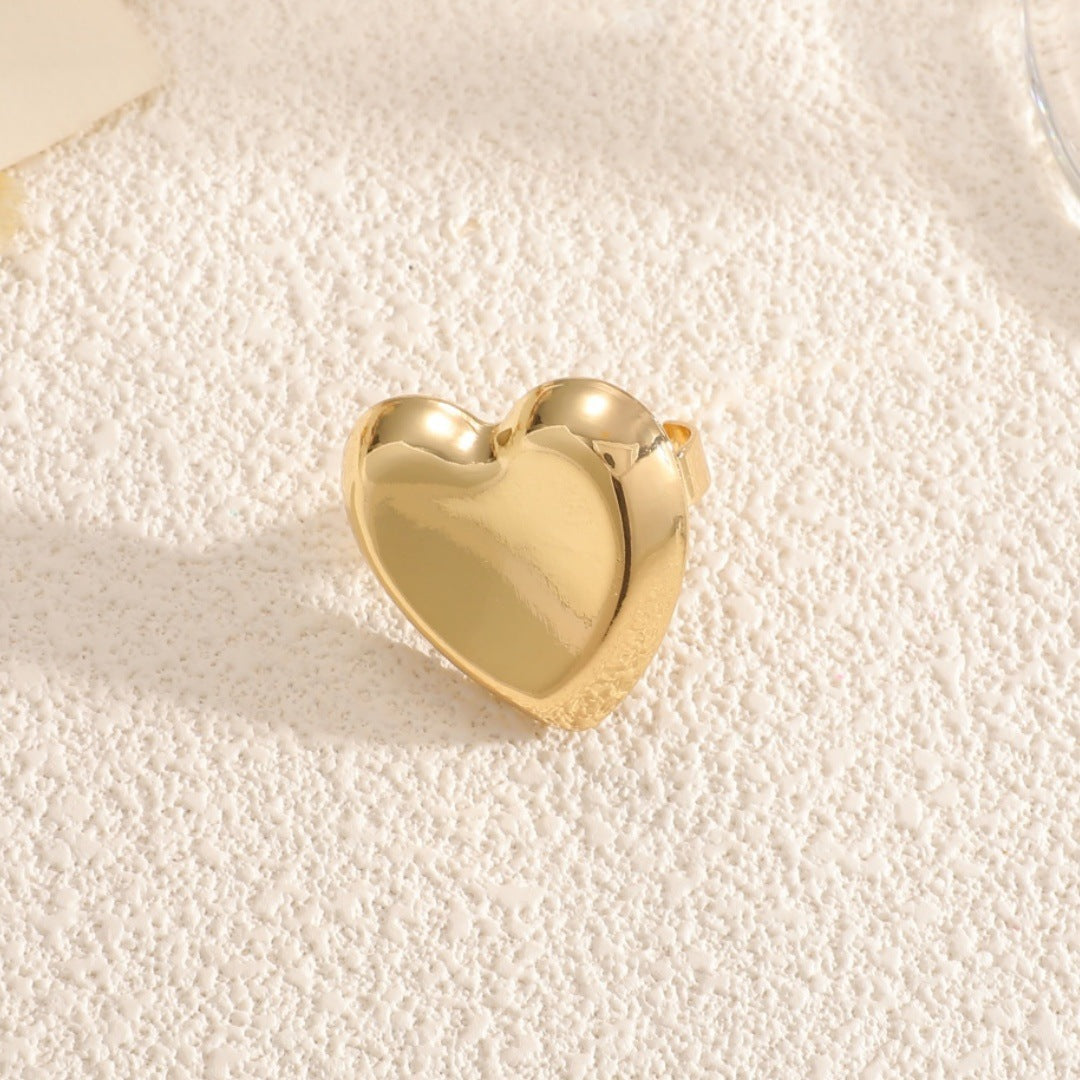 Women's Open Bangle with Elegant Heart Shape