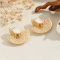 Women's Hanging Earrings with Artistic, Textured Design