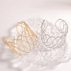 Women Open Bangle with Artfully Curved Design