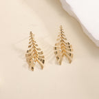 Women Hanging Earrings in Elegant Leaf Design