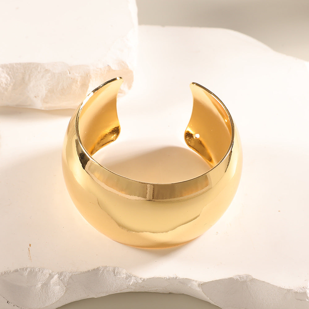 Women Open Bangle with Artistic Relief Design