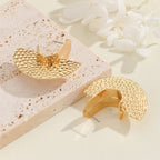 Women's Hanging Earrings with Artistic, Textured Design