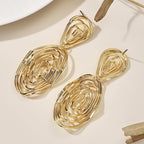 Women's Hanging Earrings in Artful Wire Design