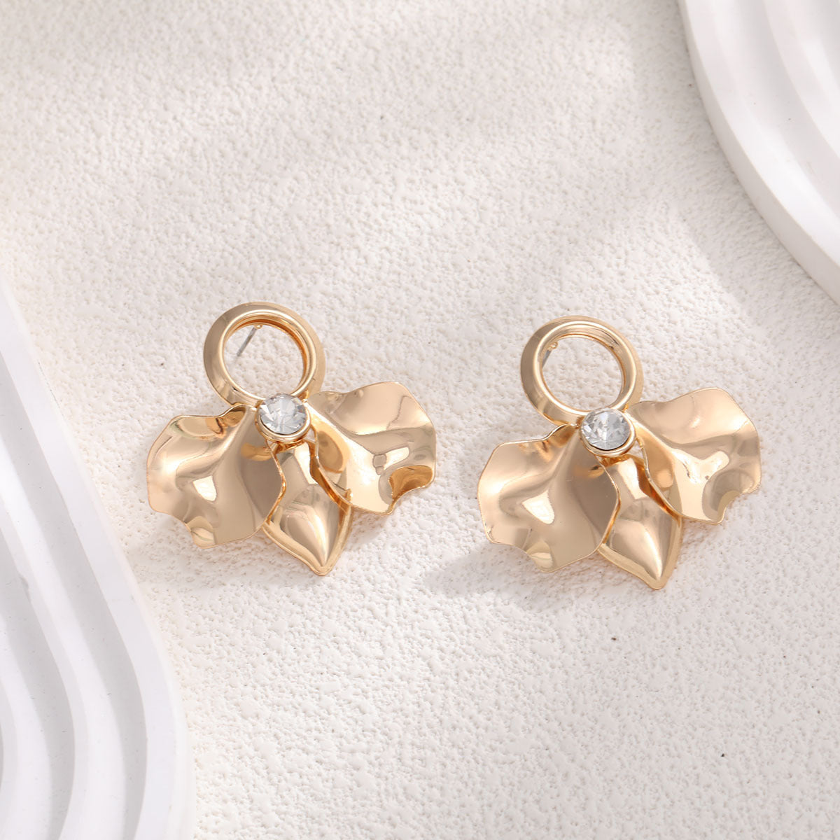 Ladies Elegant and Stylish Earrings with Floral Designs