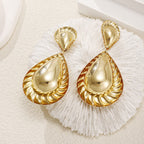 Women's earrings in artistic, structured design