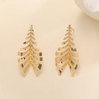 Women Hanging Earrings in Elegant Leaf Design