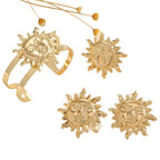 Women's bracelet with elaborate sun design